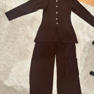 Sophisticated Chocolate Brown Women's co-ord set